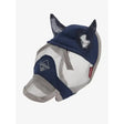 Navy blue and gray mesh lemieux toy pony fly mask with ear flaps perfect fly mask navy for ponies