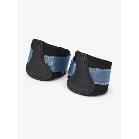 Black and blue lemieux toy pony grafter boots ice blue with textured strap design for secure fit