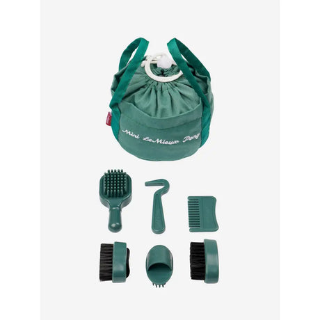 Lemieux Toy Pony Grooming Kit Sage Bag and Brushes