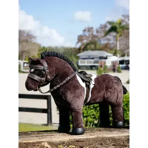 Lemieux Toy Pony Hunter Saddle Pad & Girth Brown One Size Brown Toy Pony Accessories