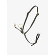 Black leather lemieux toy pony martingale brown with silver rings made from genuine high-quality leather