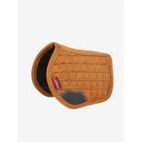 Tan Lemieux Toy Pony Pad Ginger with a dark patch and red label for stylish equestrian use