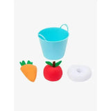 Light blue plastic lemieux toy pony treat bucket with two handles perfect as a pony treat bucket multi