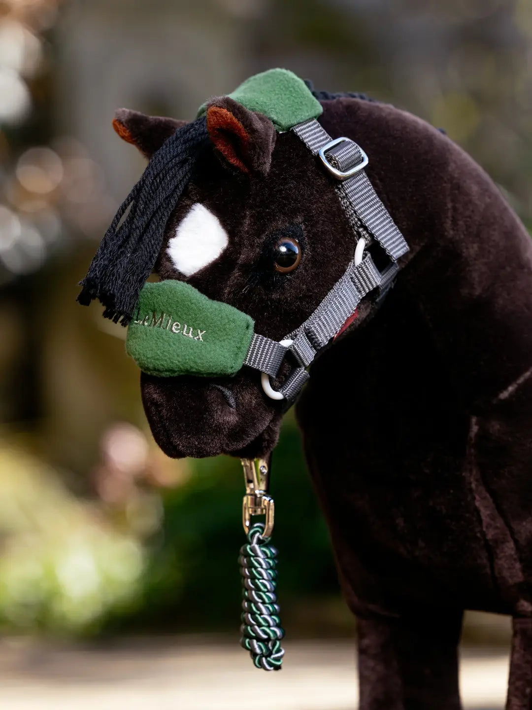 LeMieux Toy Pony Vogue Headcollar & Leadrope Hunter Green Hunter Green One Size Toy Pony Accessories