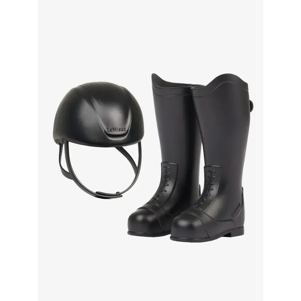 LeMieux Toy Rider Riding Boots & Helmet Black Toy Rider