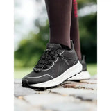 Lemieux trax 2.0 waterproof trainers black with white accents and textured rubber sole for trax sport use