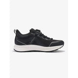 Black lemieux trax 2.0 waterproof trainers black with white midsole and subtle gray stitching for sporty looks