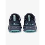 Dark navy lemieux trax-lite trainer dusk running shoes with teal sole accents perfect for equestrian and horses