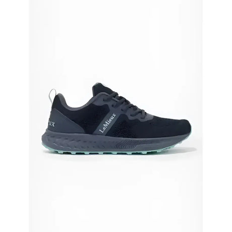 Black leMieux trainer dusk running shoe with mesh upper and textured rubber sole perfect for equestrian and horses