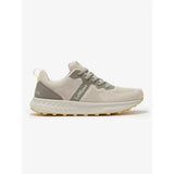 Beige and gray lemieux trax lite trainer pecan with breathable mesh upper and textured midsole for equestrian use