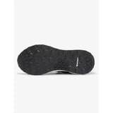 Black rubber sole of lemieux trax waterproof trainer with textured tread and michelin logo visible on the side