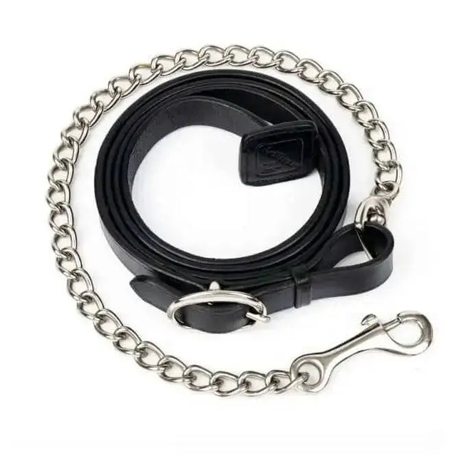 LeMieux Trot Up Chain Black Black One Size Headcollars & Leadropes Barnstaple Equestrian Supplies