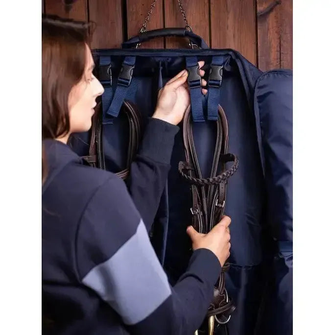 LeMieux Twin Bridle Bag Navy One Size Navy Bridle Bags