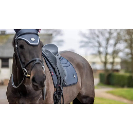 LeMieux Ultra Mesh Dressage Square Black Black Large Barnstaple Equestrian Supplies