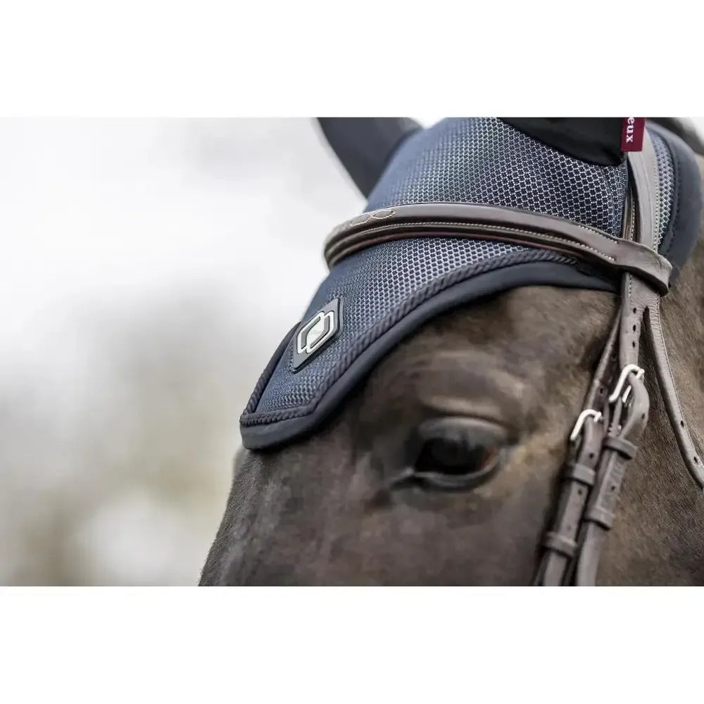 LeMieux Ultra Mesh Fly Hood Dark Navy Medium Dark Navy Horse Ear Bonnets