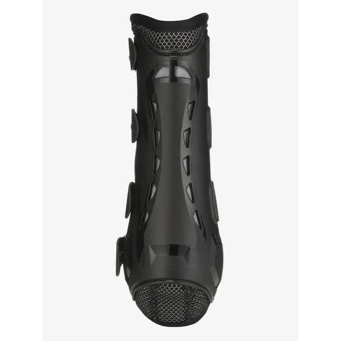 LeMieux Ultra Mesh Snug Boots Front Black - Brushing Boots