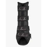 LeMieux Ultra Mesh Snug Boots Front Black Medium Black Brushing Boots