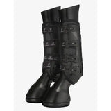 LeMieux Ultra Mesh Snug Boots Front Black Medium Black Brushing Boots