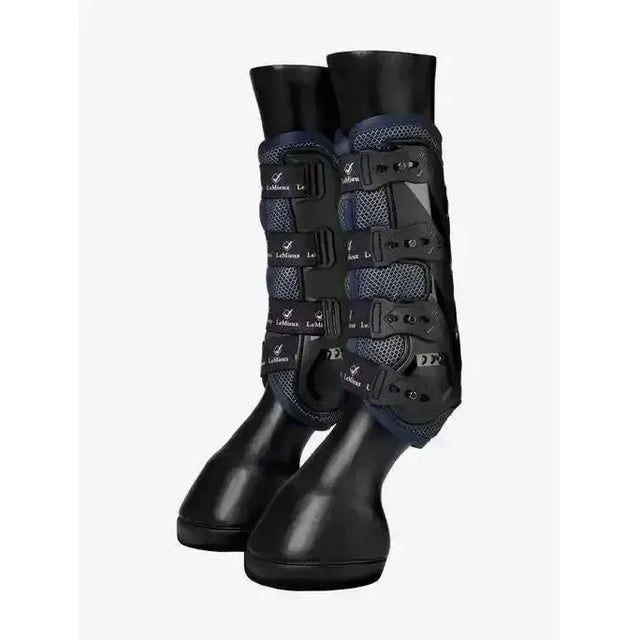 LeMieux Ultra Mesh Snug Boots Front Dark Navy Medium Dark Navy Tendon Boots