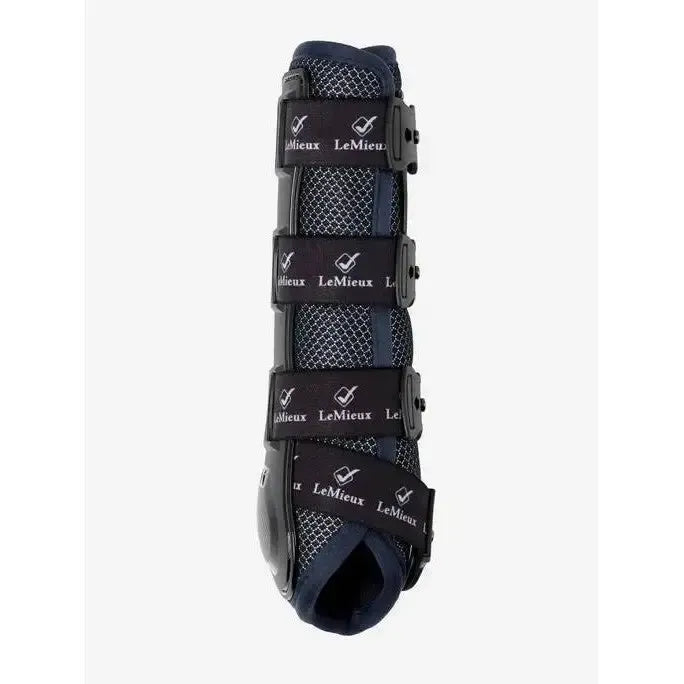 LeMieux Ultra Mesh Snug Boots Front Dark Navy Medium Dark Navy Tendon Boots