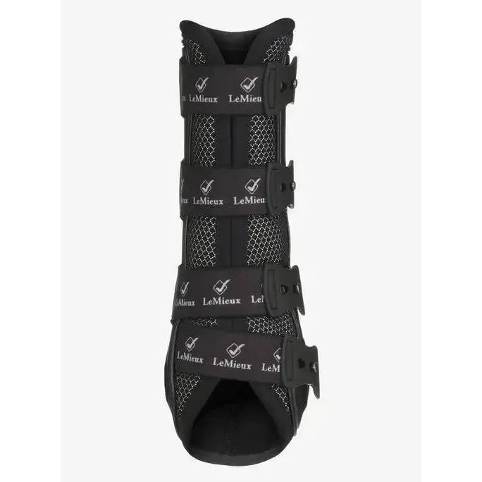 LeMieux Ultra Mesh Snug Boots Hind Black Medium Black Brushing Boots