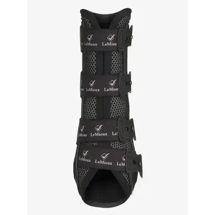 LeMieux Ultra Mesh Snug Boots Hind Black Medium Black Brushing Boots