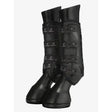 Black lemieux ultra mesh snug boots hind with mesh panels and adjustable straps for horse leg protection