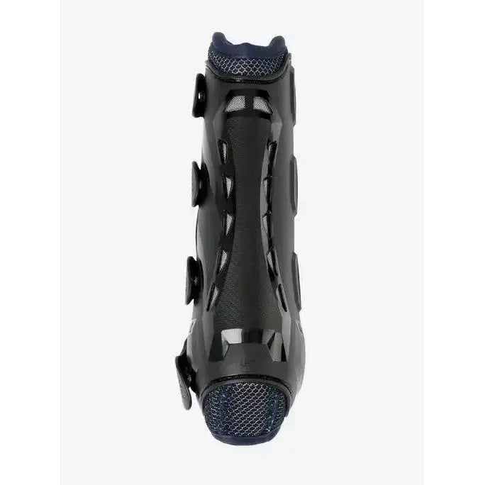 Black lemieux ultra mesh snug boots hind dark navy with mesh panels and adjustable ankle straps