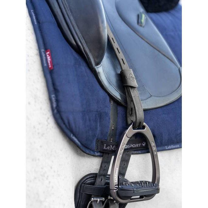 LeMieux Vector Close Contact Stirrup Leather Black 60cm Black Stirrup Leathers