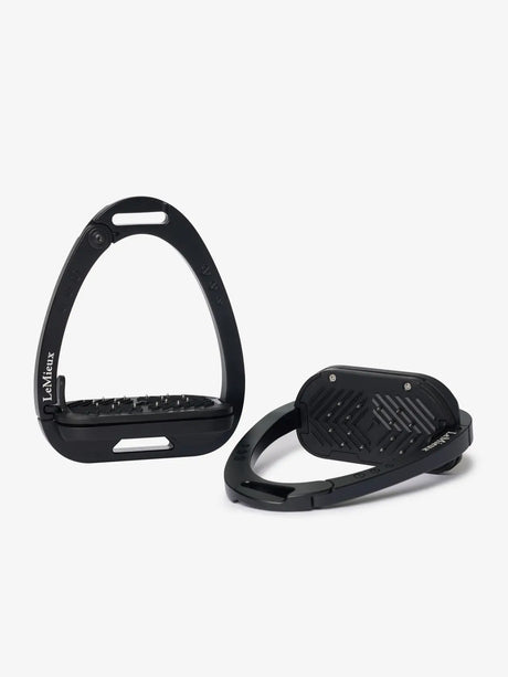 LeMieux Vector Control Stirrup Black Black BSJ Approved Whips