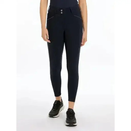 LeMieux Victoria Breech Silicone Seat Navy UK 6 Navy Breeches