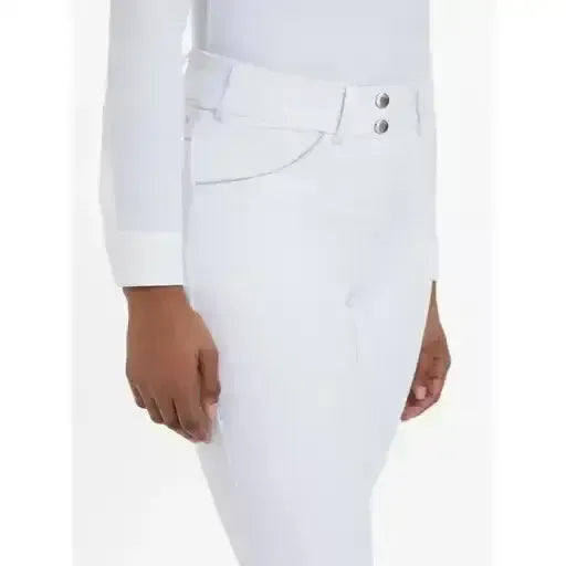 LeMieux Victoria Breech Silicone Seat White UK 10 White Breeches