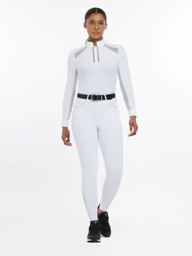 LeMieux Victoria Breech Silicone Seat White UK 10 White Breeches