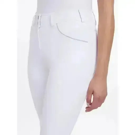 LeMieux Victoria Breech Suede Seat White UK 10 White Breeches