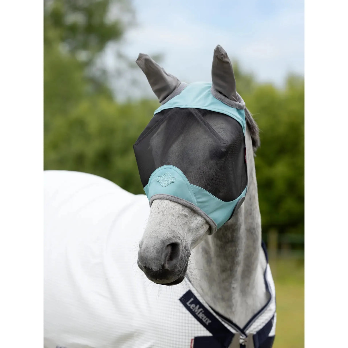 Lemieux Visor-Tek Half Fly Mask Lagoon Lagoon X-Small Fly Masks