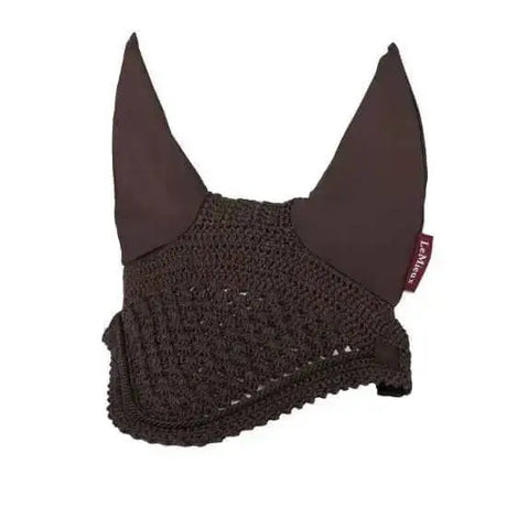 LeMieux Vogue Fly Hood Brown Brown Medium Horse Ear Bonnets Barnstaple Equestrian Supplies