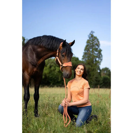 Lemieux Vogue Headcollar Apricot Pony Headcollars & Leadropes Barnstaple Equestrian Supplies