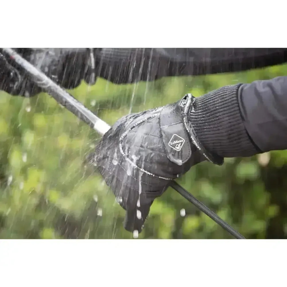 LeMieux Waterproof Lite Riding Gloves Black X Small Riding Gloves