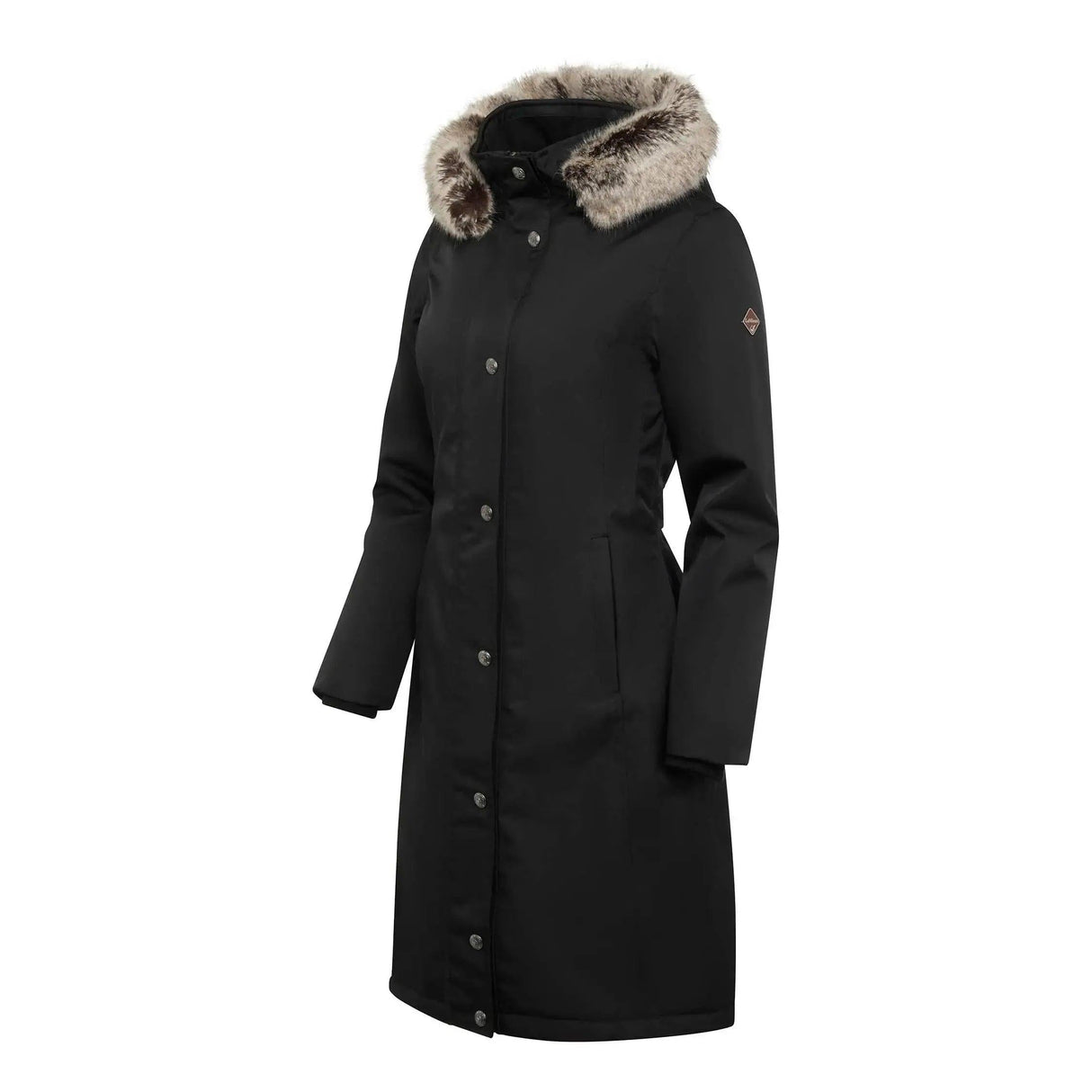 LeMieux Waterproof Long Riding Coat Black UK 6 LeMieux Outdoor Coats & Jackets Barnstaple Equestrian Supplies