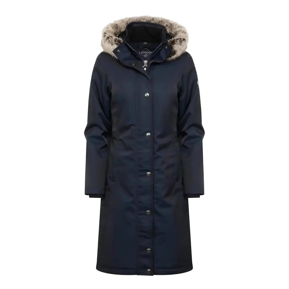 LeMieux Waterproof Long Riding Navy 6 Outdoor Coats & Jackets Barnstaple Equestrian Supplies