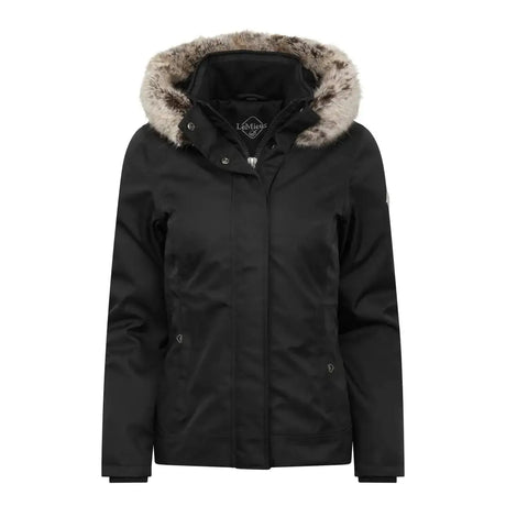 LeMieux Waterproof Short Coat Black 6 Outdoor Coats & Jackets Barnstaple Equestrian Supplies