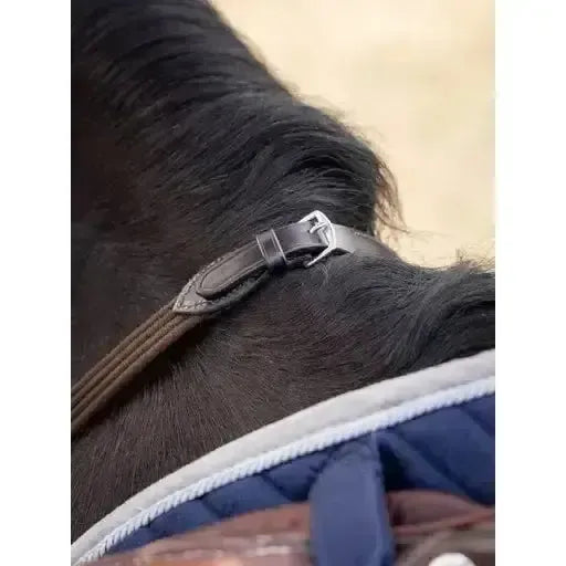 LeMieux Webbed Continenal Reins Brown/ Silver Pony Brown/Silver Continental Reins