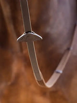 LeMieux Webbed Continenal Reins Brown/ Silver Pony Brown/Silver Continental Reins
