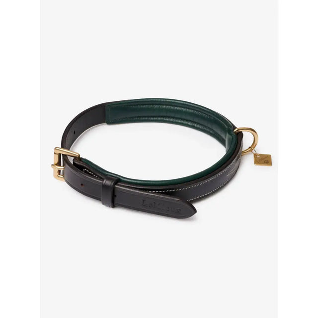 LeMieux Windsor Dog Collar Green/Brown Small Dog Collar
