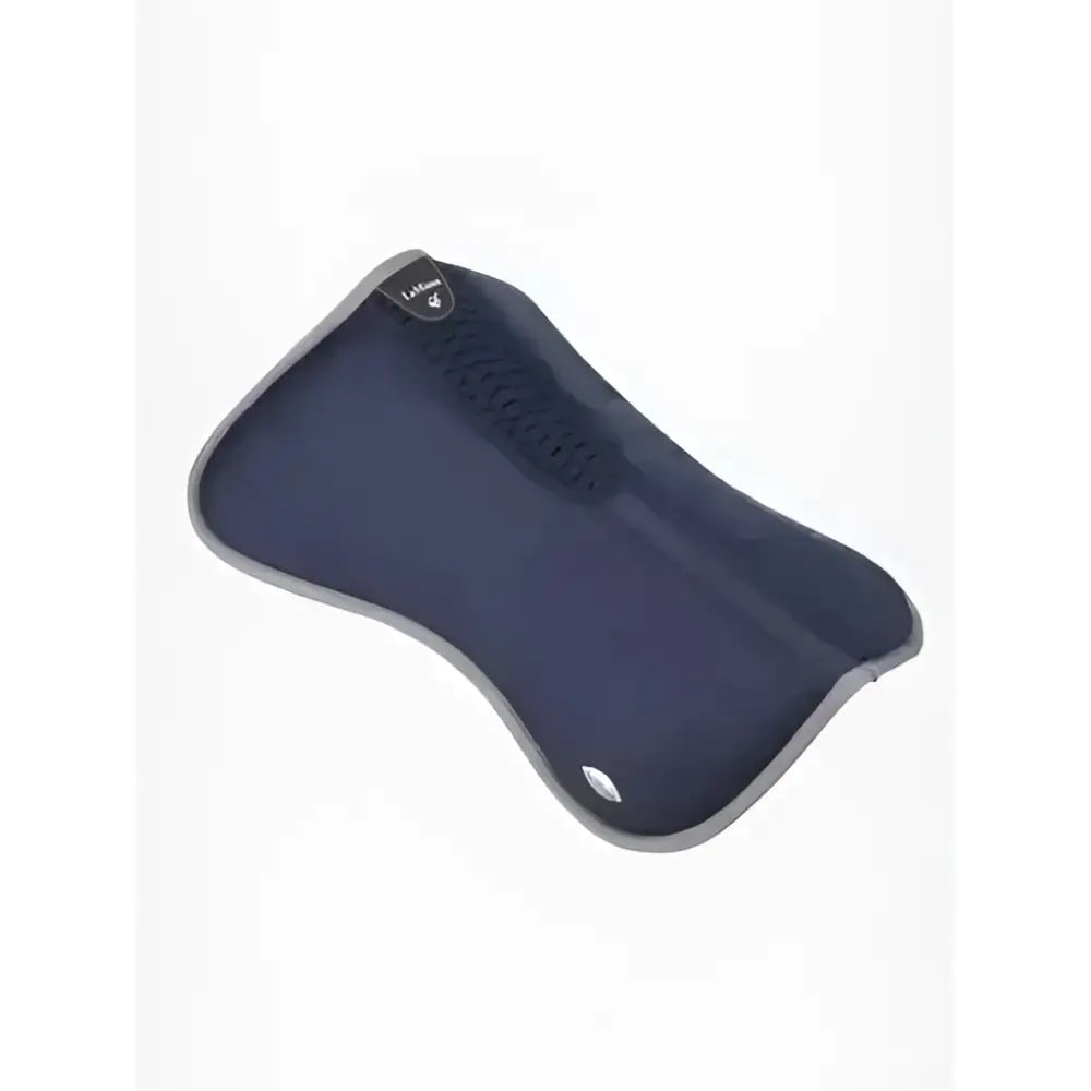 Navy blue lemieux wither relief half pad with memory foam and gray trim offers superb low profile comfort