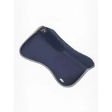 Navy blue lemieux wither relief half pad with memory foam and gray trim offers superb low profile comfort