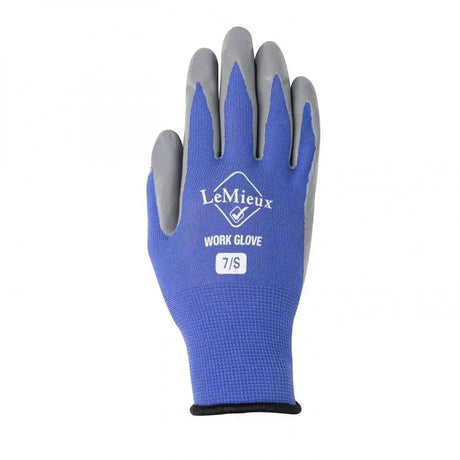 LeMieux Work Gloves Bluebell Large Bluebell Yard Gloves