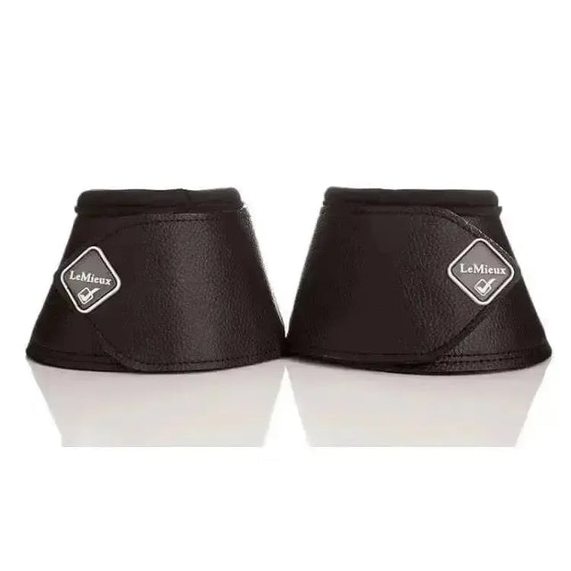 LeMieux Wrap Round Leather Over Reach Boots Black Black Medium Over Reach Boots