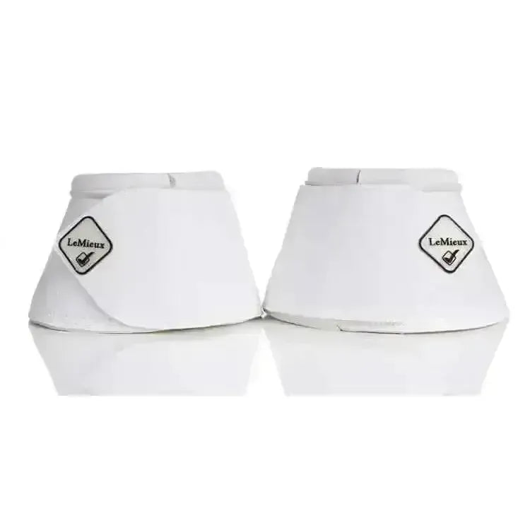 LeMieux WrapRound Leather Over Reach Boots White White Medium Over Reach Boots