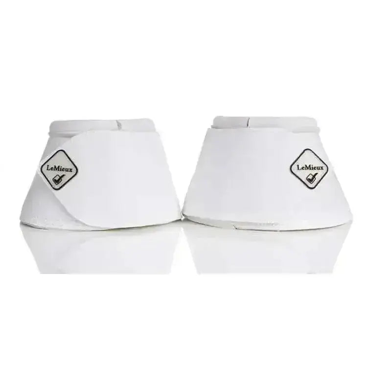 White leather lemieux wrapround leather overreach boots with diamond logo patch in reach boots white style